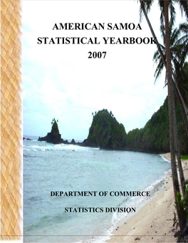 American Samoa 2007 Statistical Yearbook