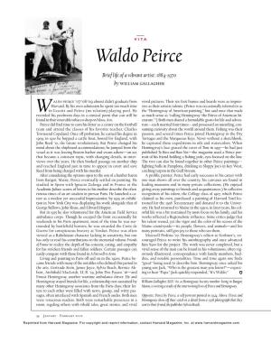 W Waldo Peirce