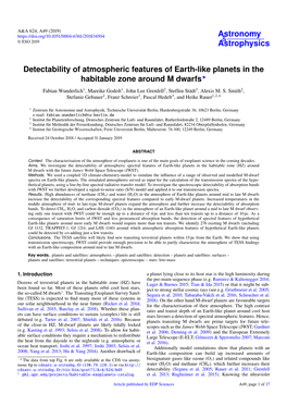 Detectability of Atmospheric Features of Earth-Like Planets in the Habitable