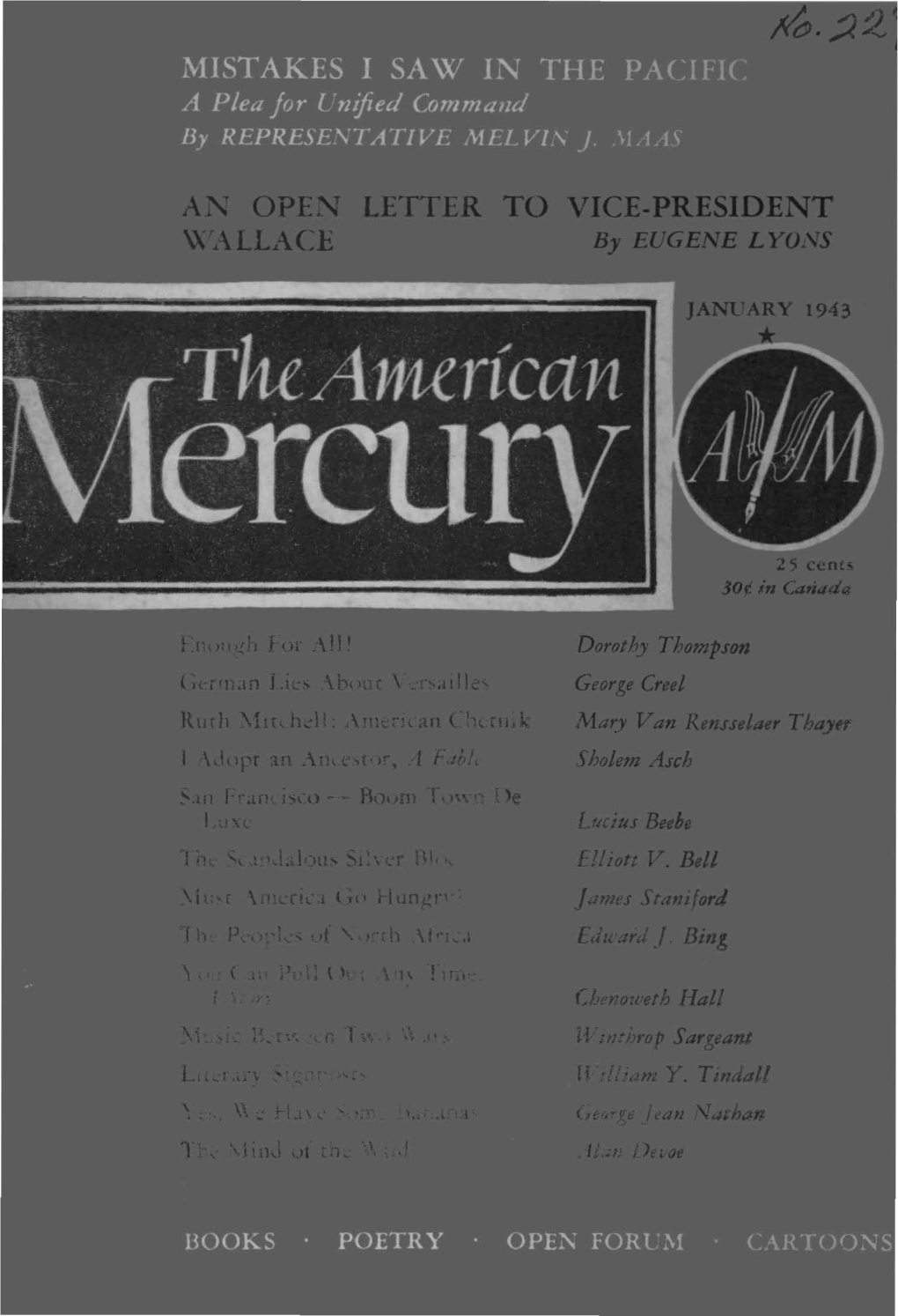 The American Mercury January 1943