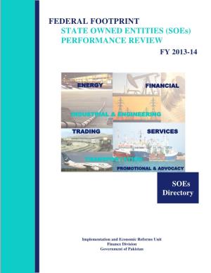 State Owned Entities (Soes) Performance Review, FY 2013-14