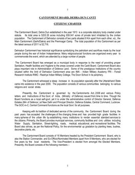 1 1 Cantonment Board, Dehra Dun Cantt Citizens' Charter