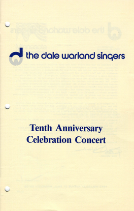The Dale Warland Singers, Minnesota Orchestra, Tenth Anniversary