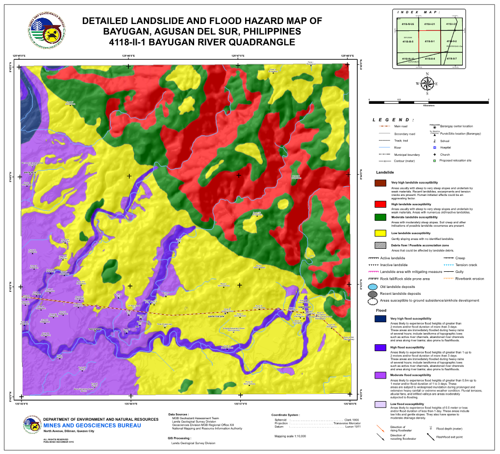 Detailed Landslide and Flood Hazard Map of Bayugan - DocsLib