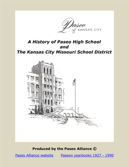 History of Paseo High School and the Kansas City Missouri School District