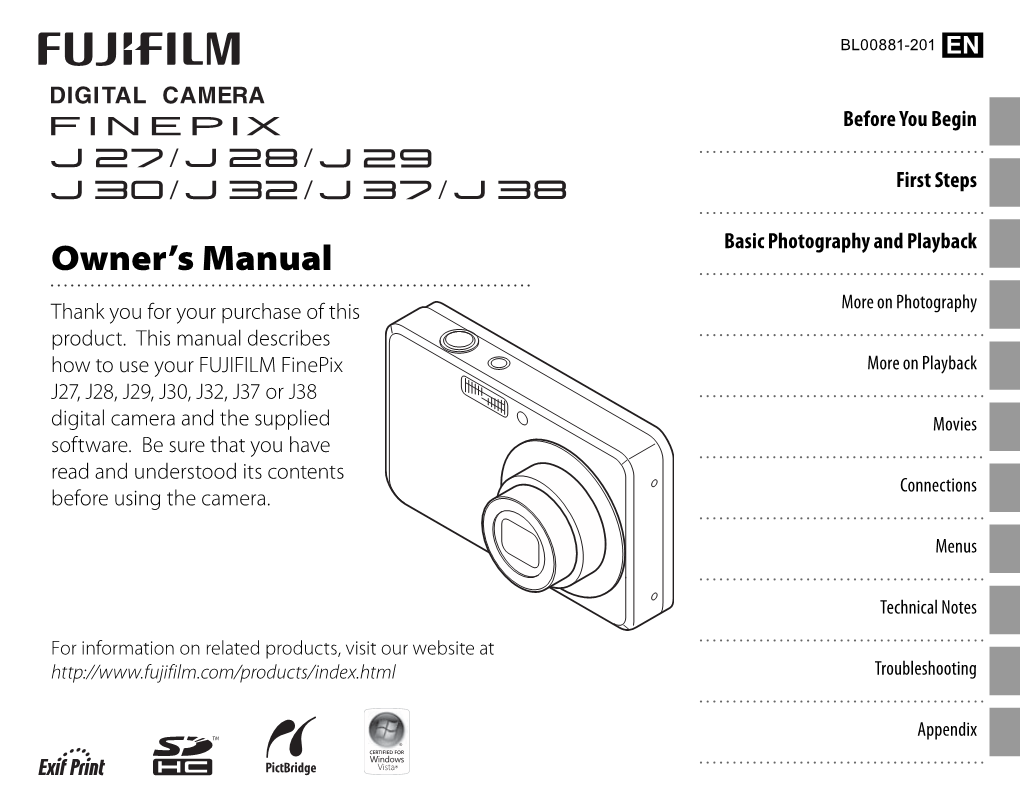 J27 J28 J29 J30 J32 J37 J38 Owner's Manual