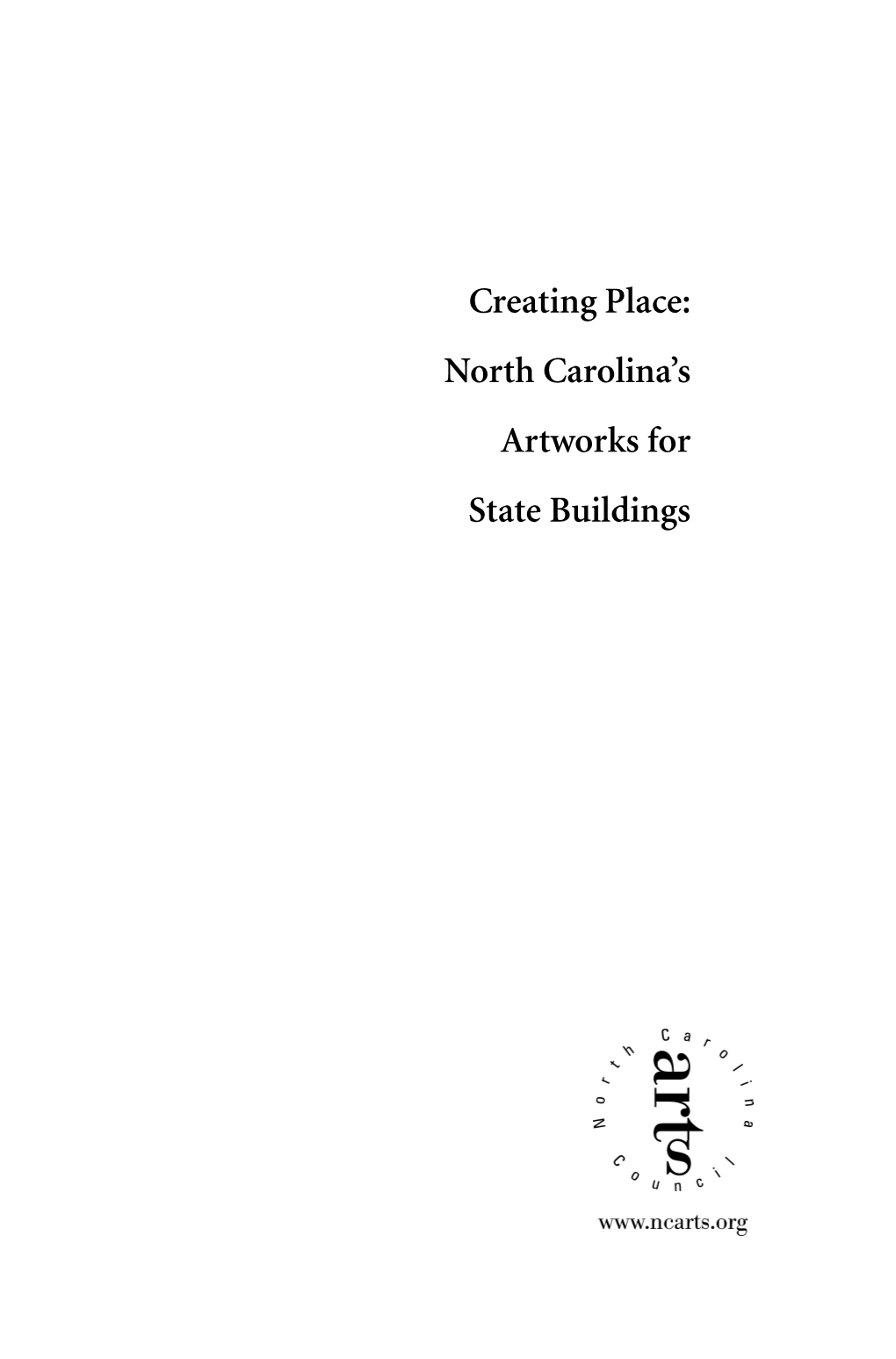 North Carolina's Artworks for State Buildings