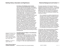 Historical Background and Context 1.1 Building History, Description And