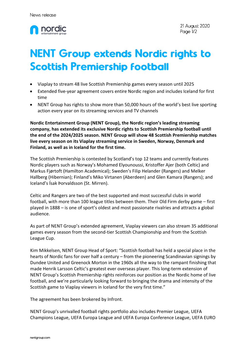 • Viaplay to Stream 48 Live Scottish Premiership Games Every Season