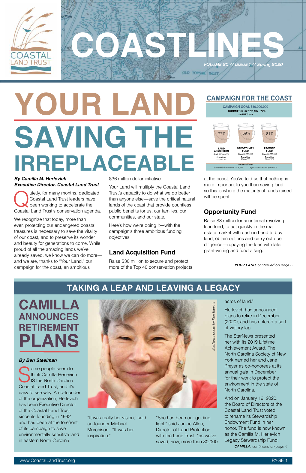2020 Spring – Your Land, Saving the Irreplaceable