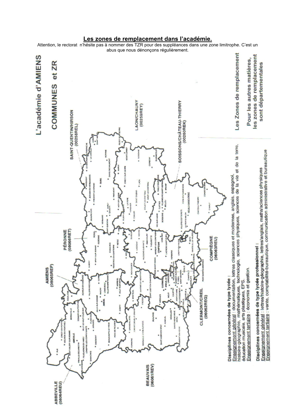 Les Zones De Remplacement Dans L’Académie