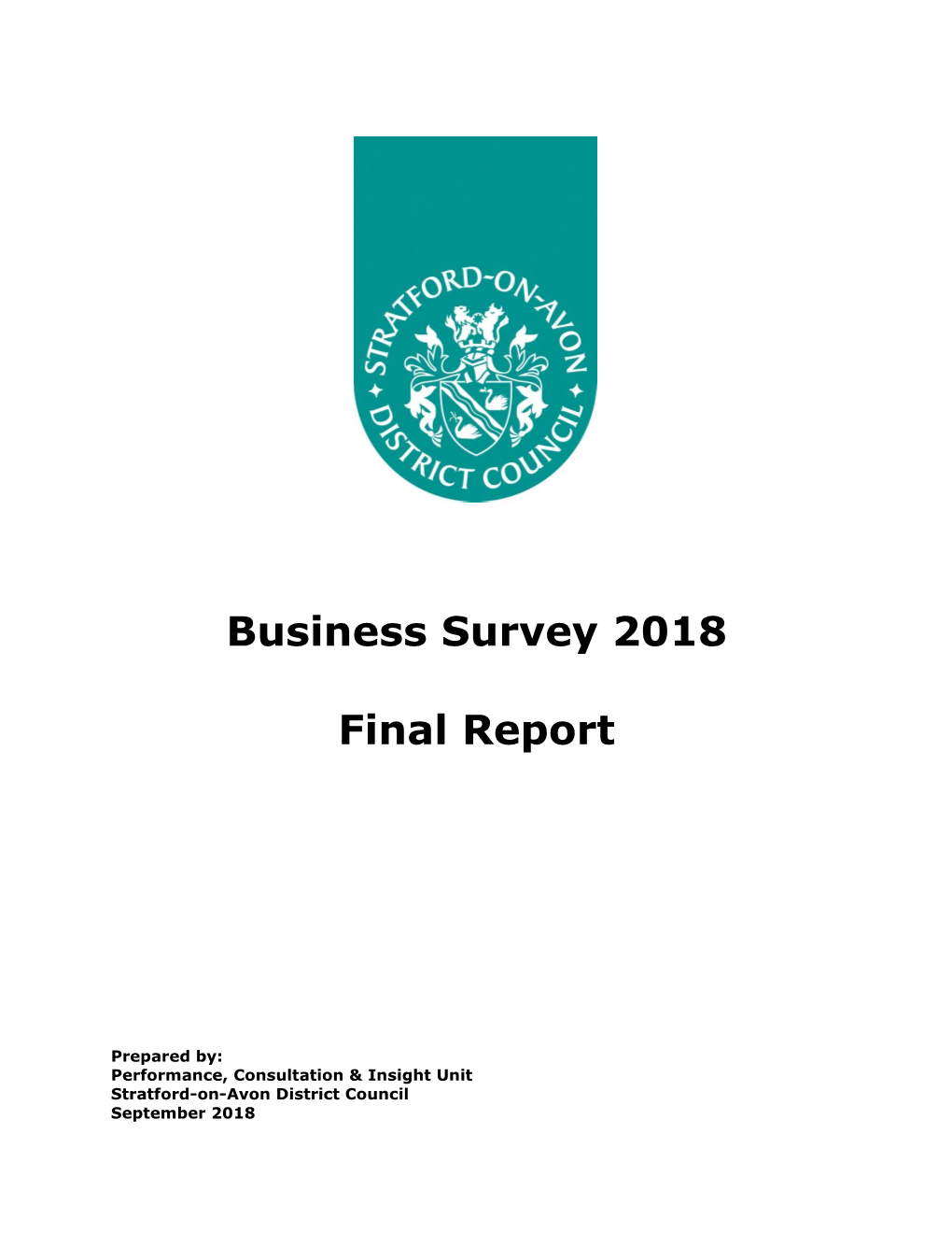 Business Survey 2018 Final Report