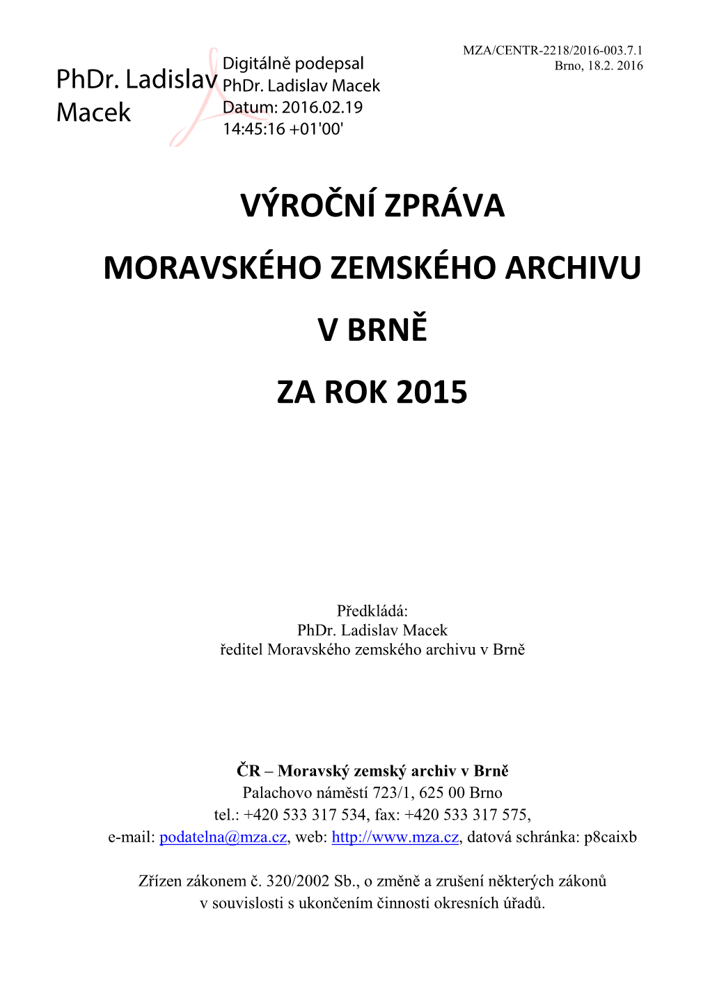 Vyrocni Zprava Mza-2015 Upr 17 2 2016