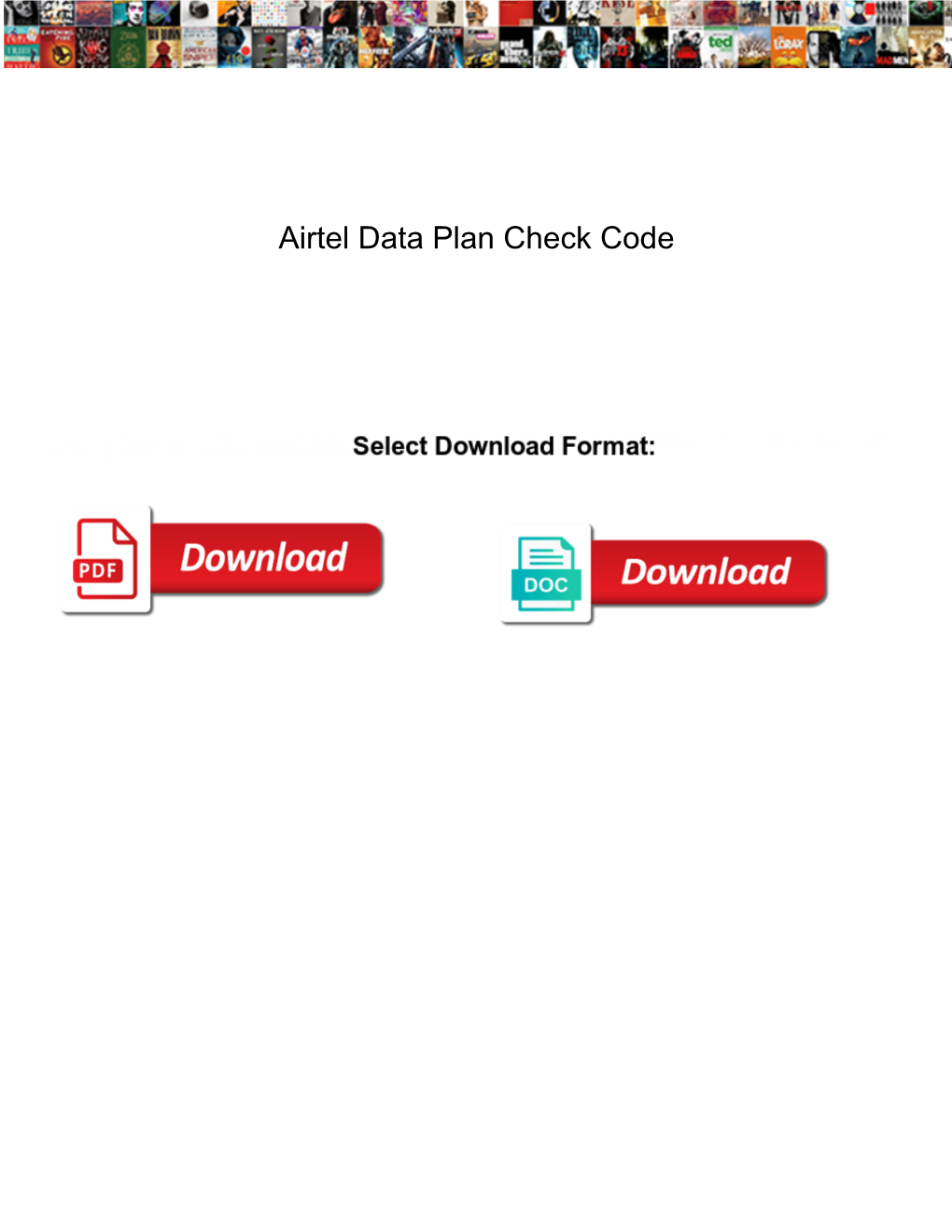 Airtel Data Plan Check Code