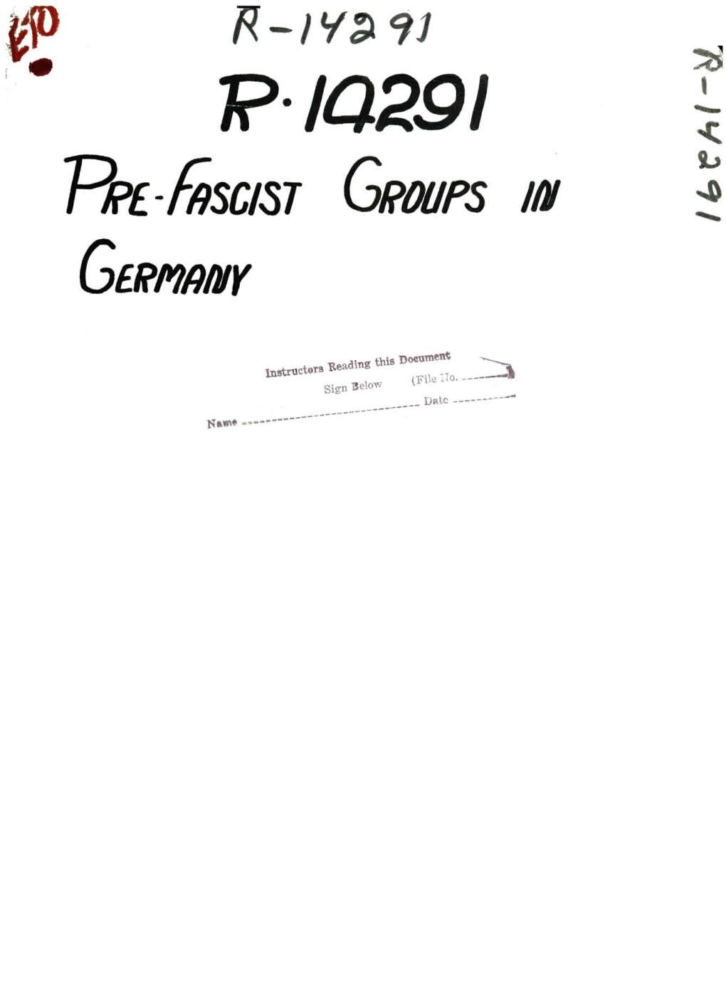 USA OSS Pre-Fascist Groups in Germany.Pdf