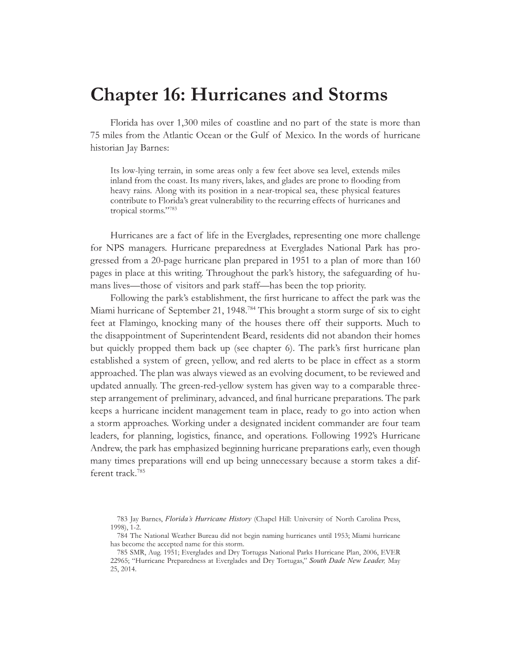 Hurricanes and Storms