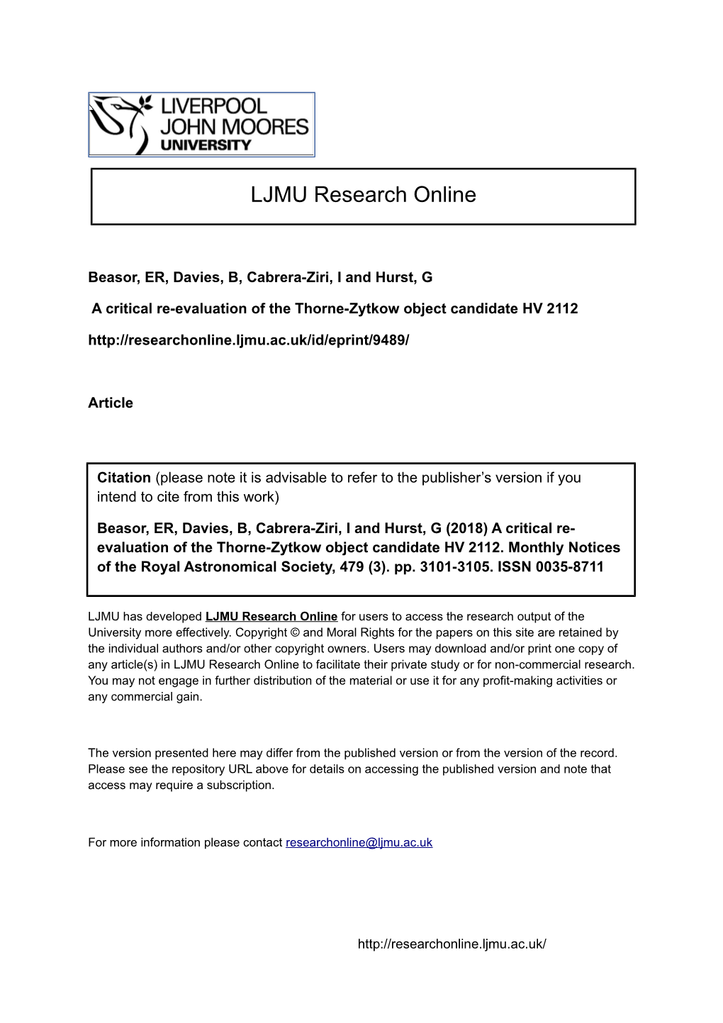 A Critical Re-Evaluation of the Thorne-Zytkow Object Candidate HV 2112