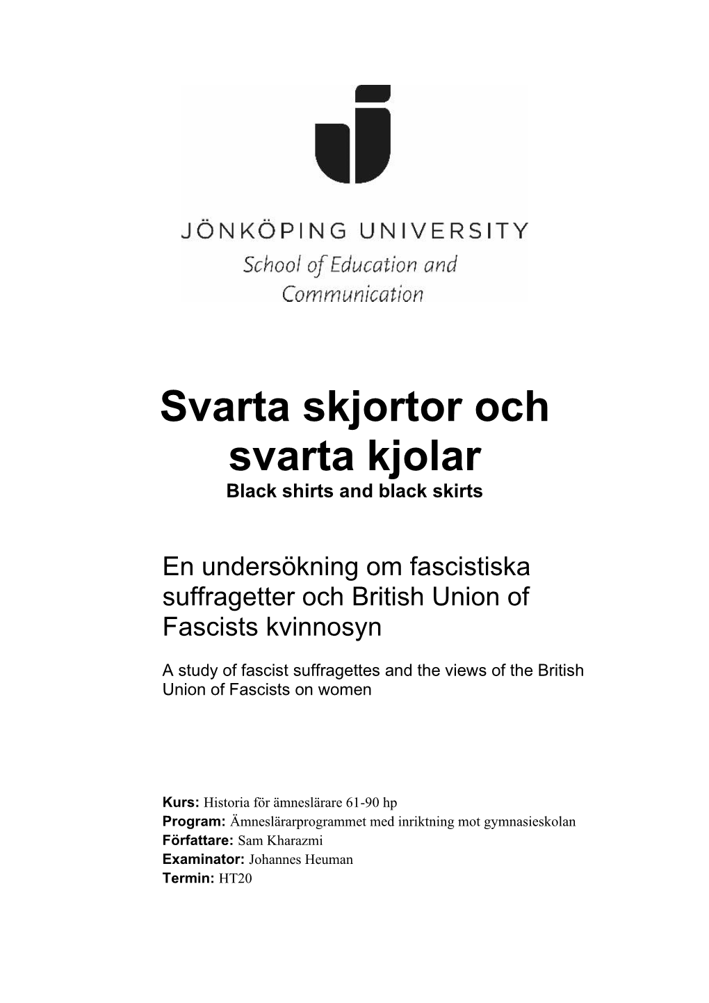 Svarta Skjortor Och Svarta Kjolar Black Shirts and Black Skirts