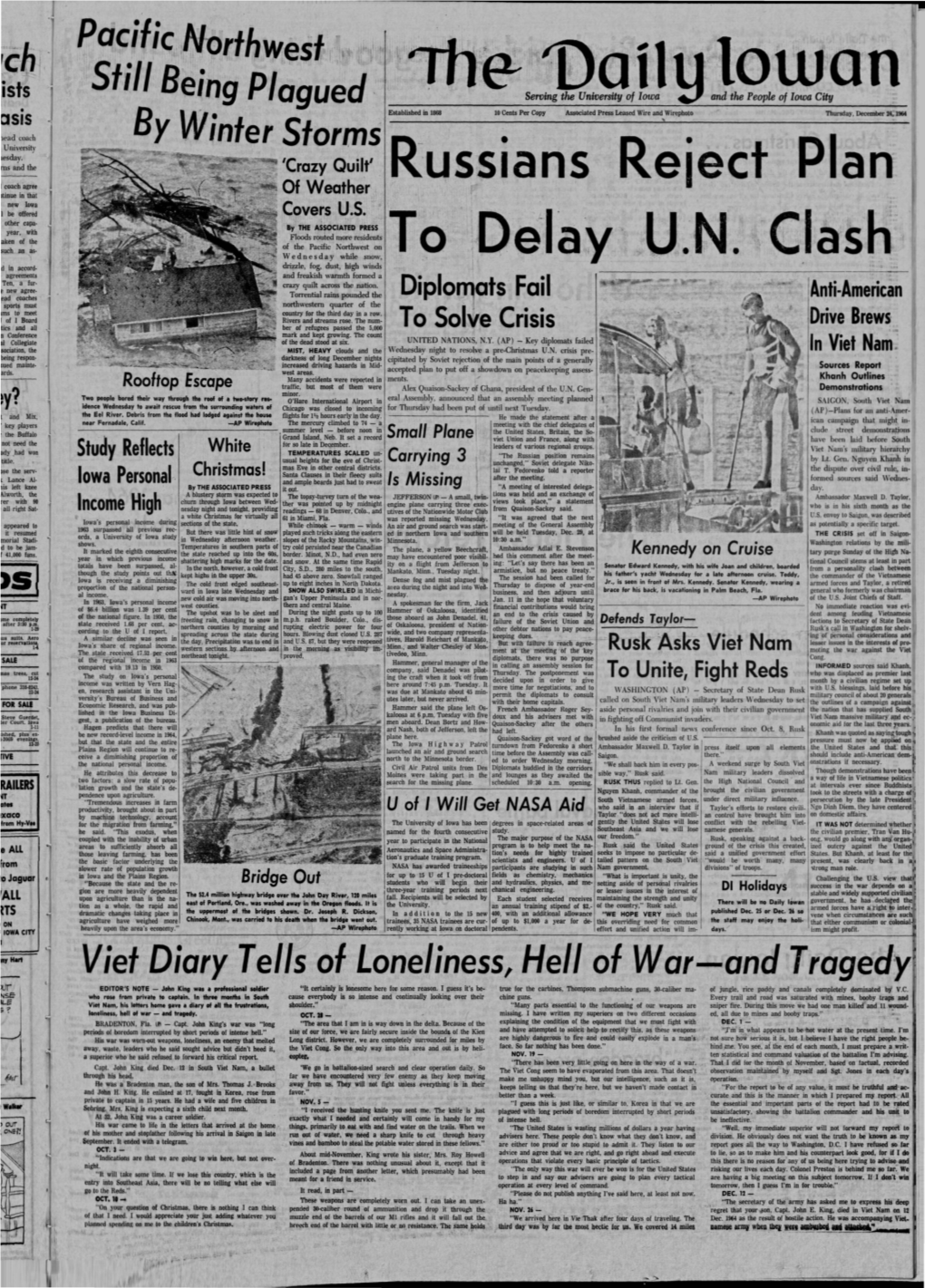 Daily Iowan (Iowa City, Iowa), 1964-12-24