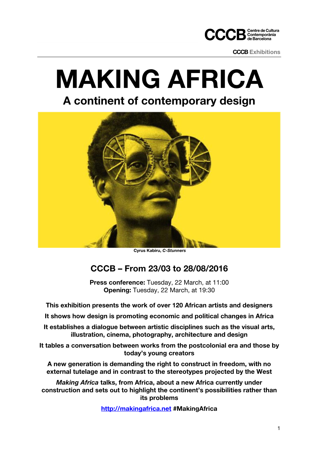 MAKING AFRICA a Continent of Contemporary Design