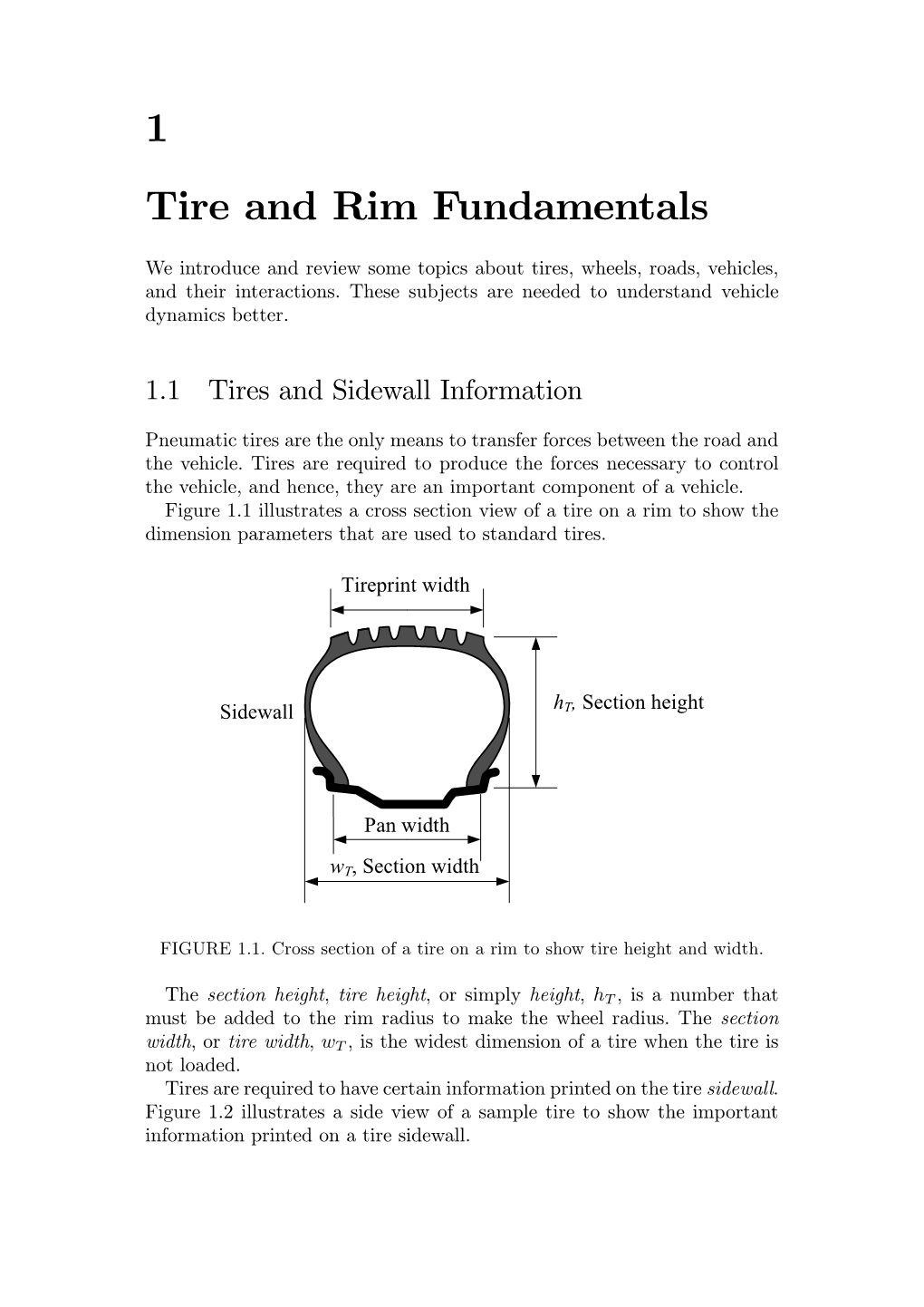 1 Tire and Rim Fundamentals