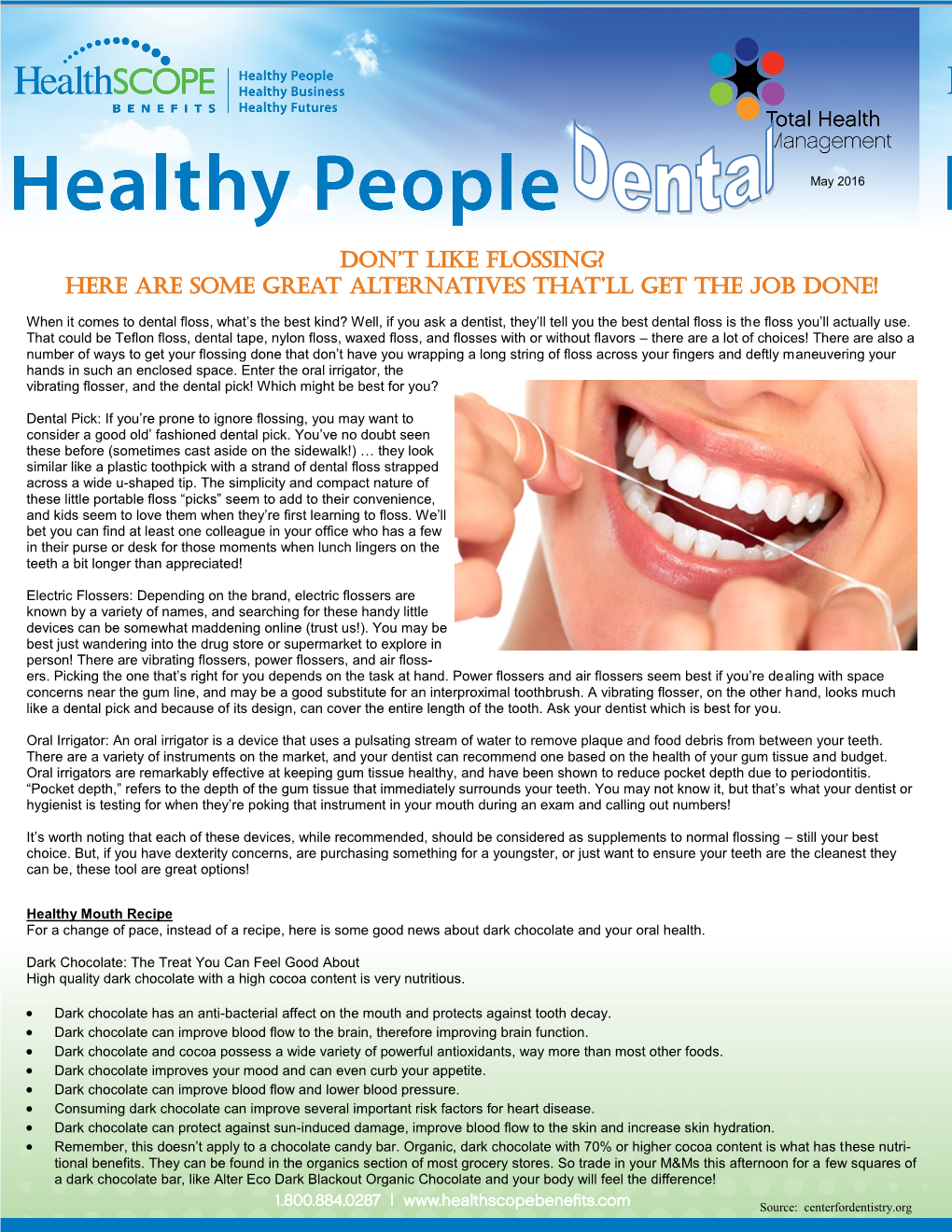 May Healthy People Dental Newsletter