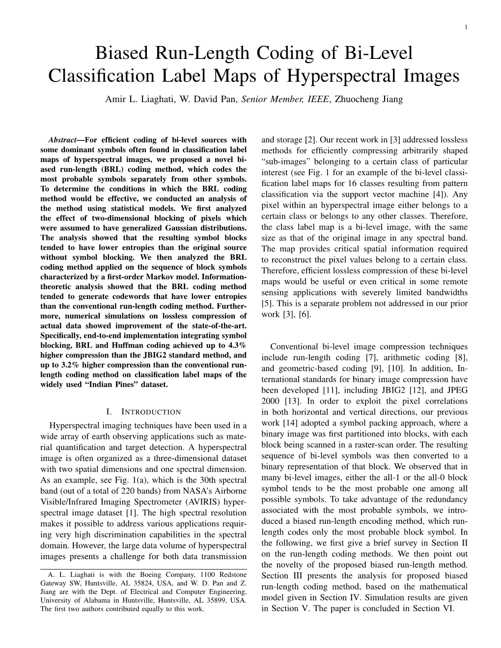 Biased Run-Length Coding of Bi-Level Classification Label Maps