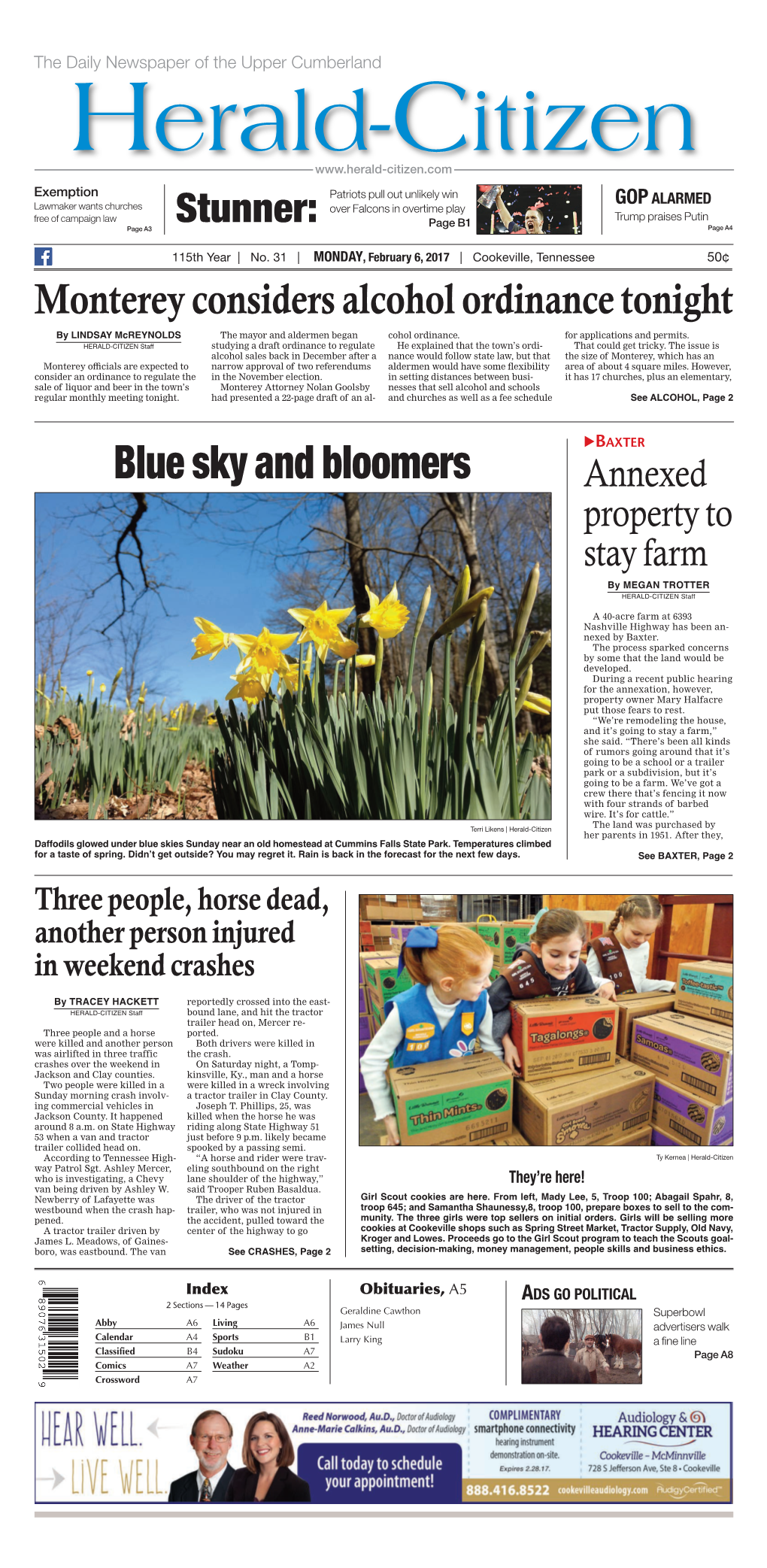 Blue Sky and Bloomers Annexed Property to Stay Farm by MEGAN TROTTER HERALD-CITIZEN Staff