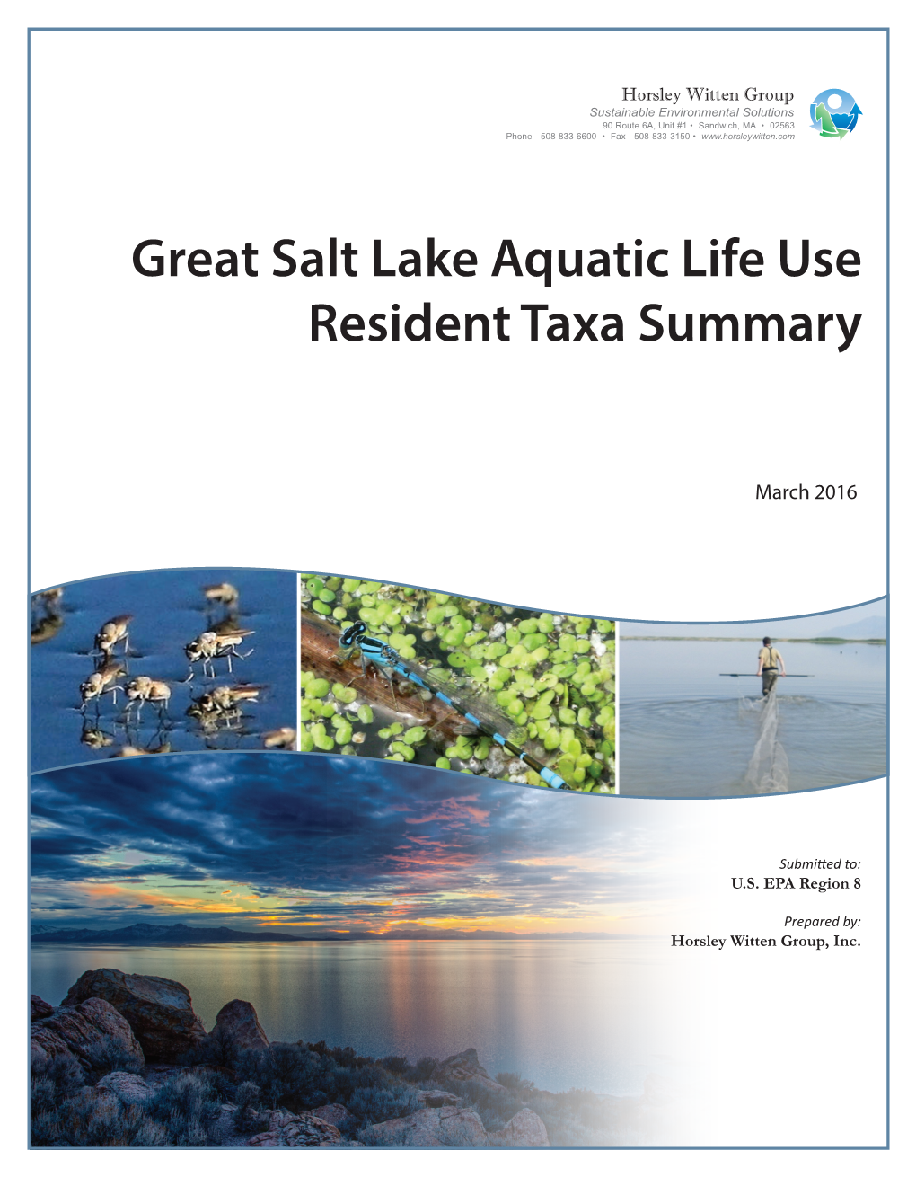 Great Salt Lake Aquatic Life Use Resident Taxa Summary