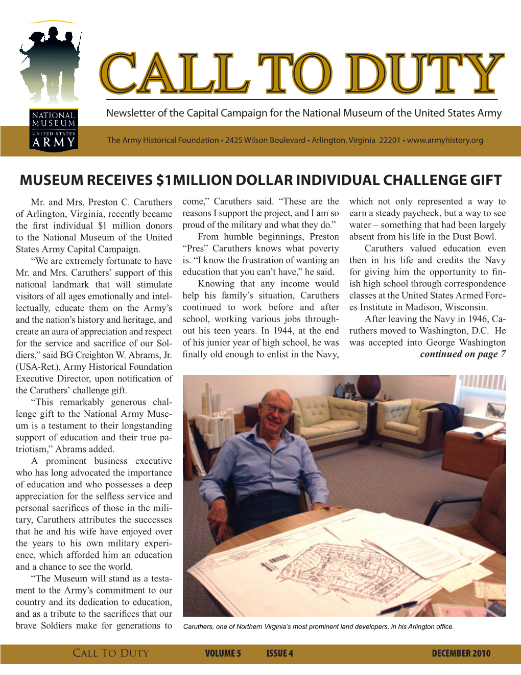 Museum Receives $1Million Dollar Individual Challenge Gift Mr