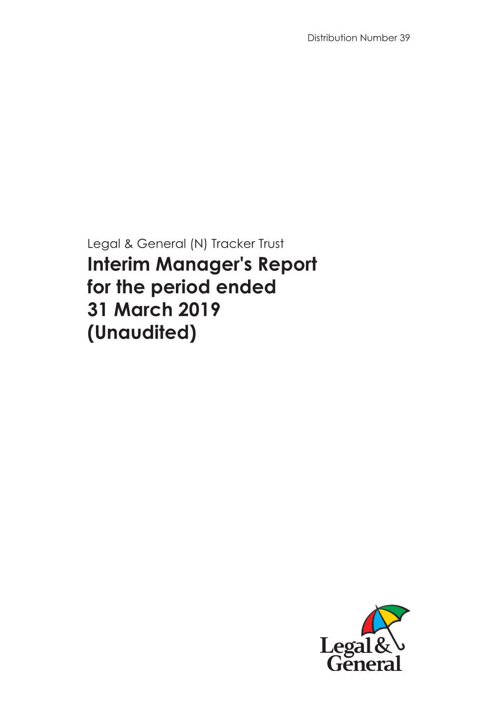 Legal & General (N) Tracker Trust INTERIM 31.03.2019