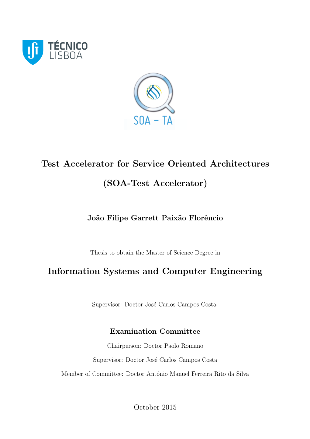 Test Accelerator for Service Oriented Architectures