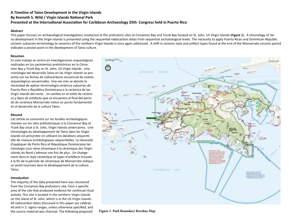 A Timeline of Taíno Development in the Virgin Islands by Kenneth S