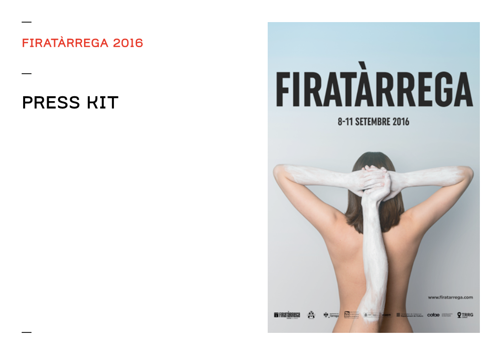 Press Kit Firatàrrega 2016 1