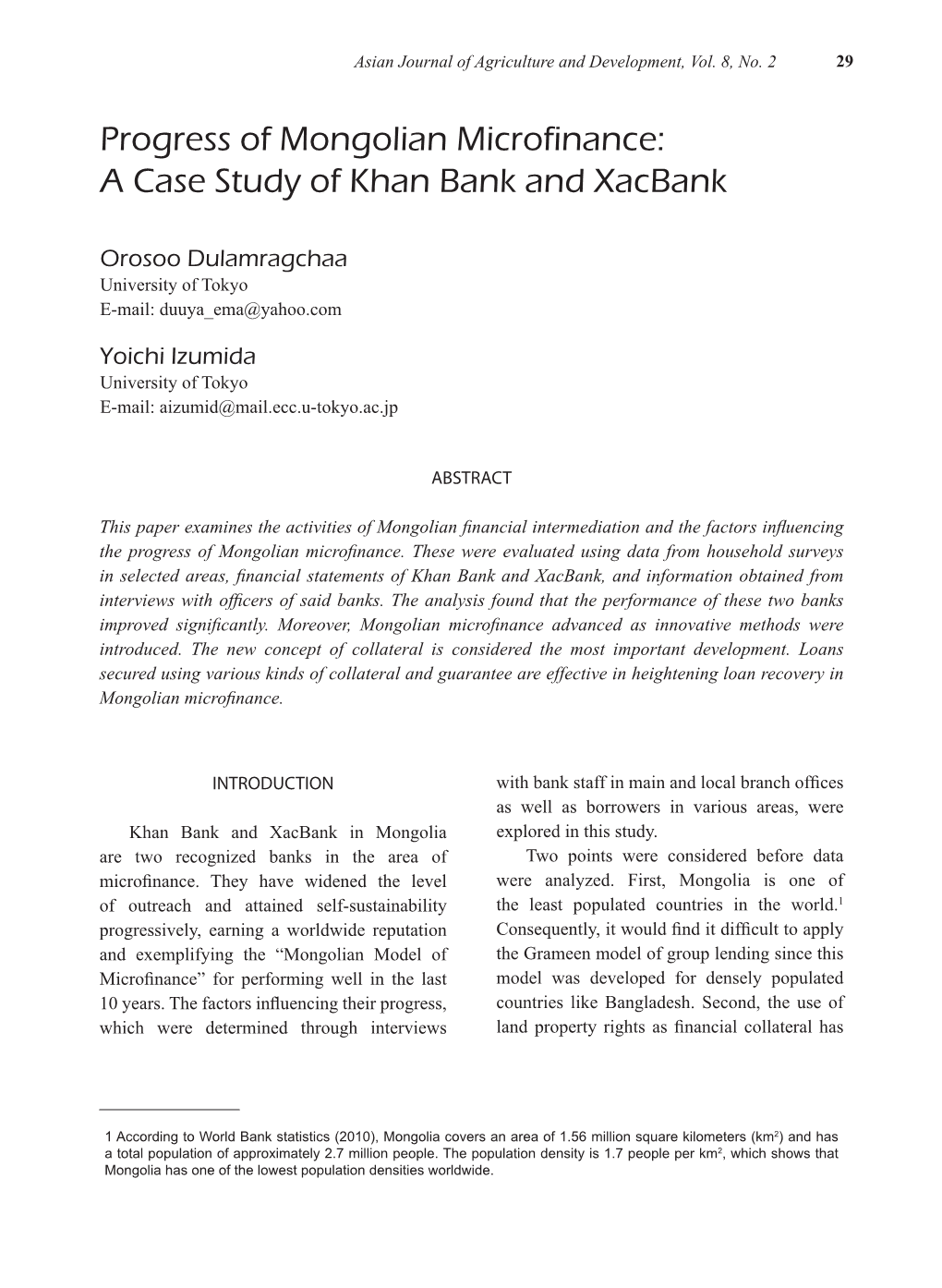 A Case Study of Khan Bank and Xacbank