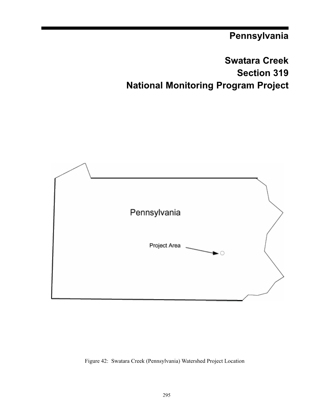 Pennsylvania Swatara Creek Section 319 National Monitoring Program Project