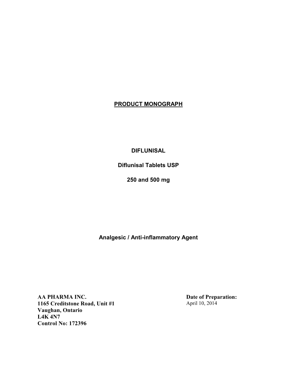 Product Monograph