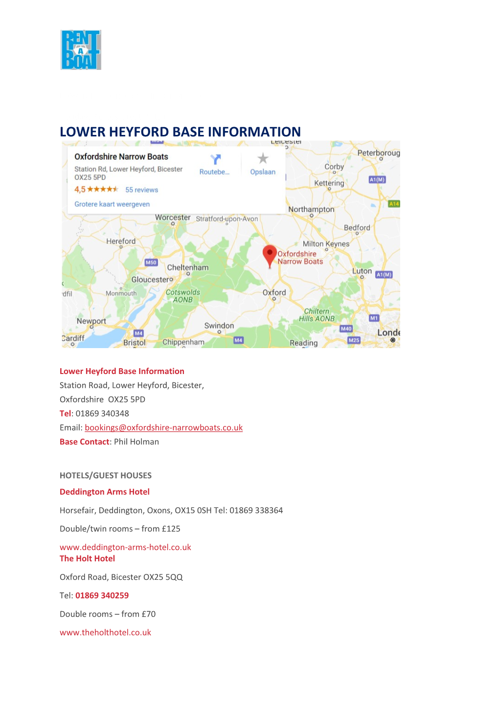 Lower Heyford Base Information