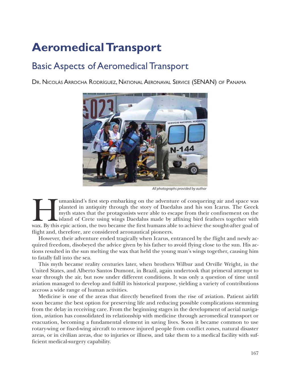 Aeromedical Transport Basic Aspects of Aeromedical Transport