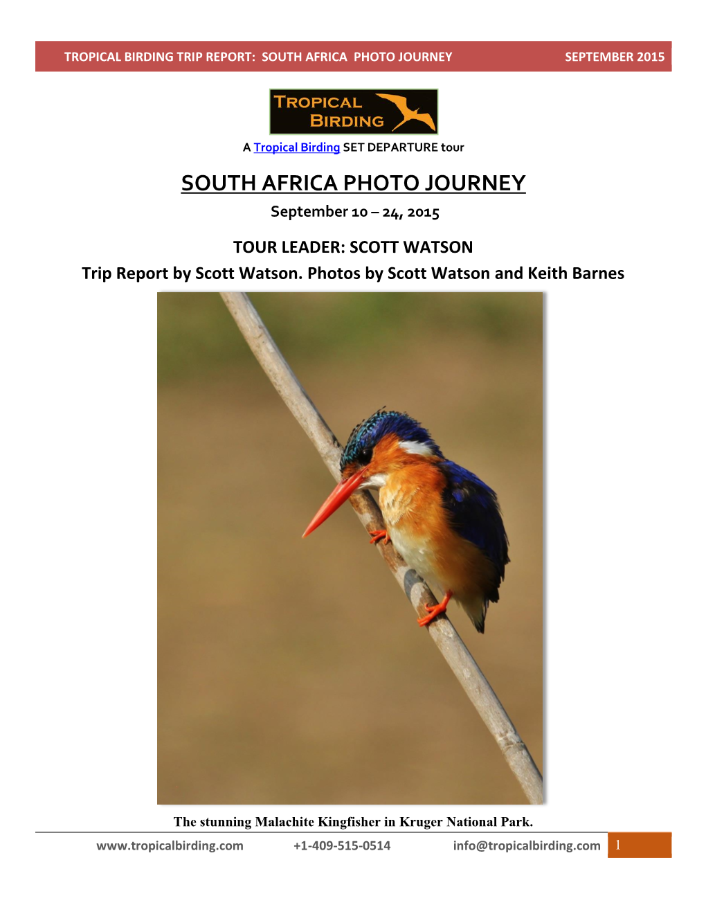 South Africa Photo Journey September 2015