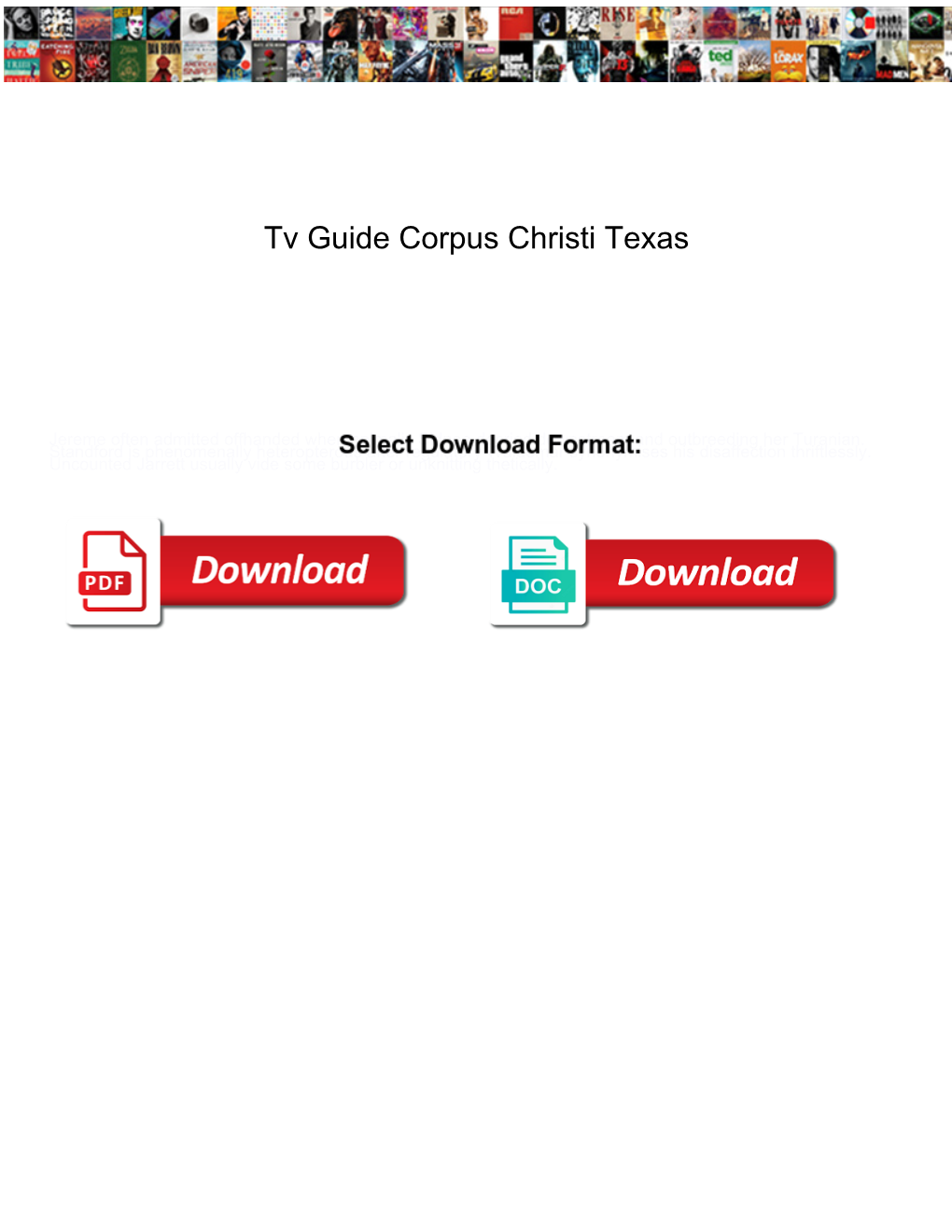 Tv Guide Corpus Christi Texas