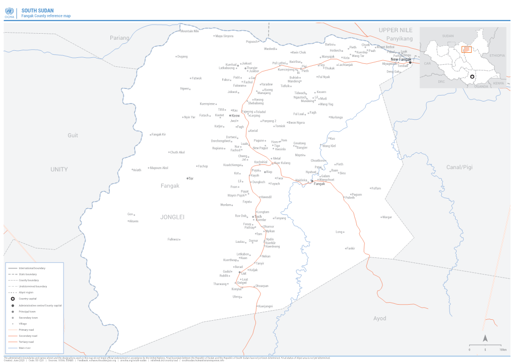 Jonglei Unity Upper Nile