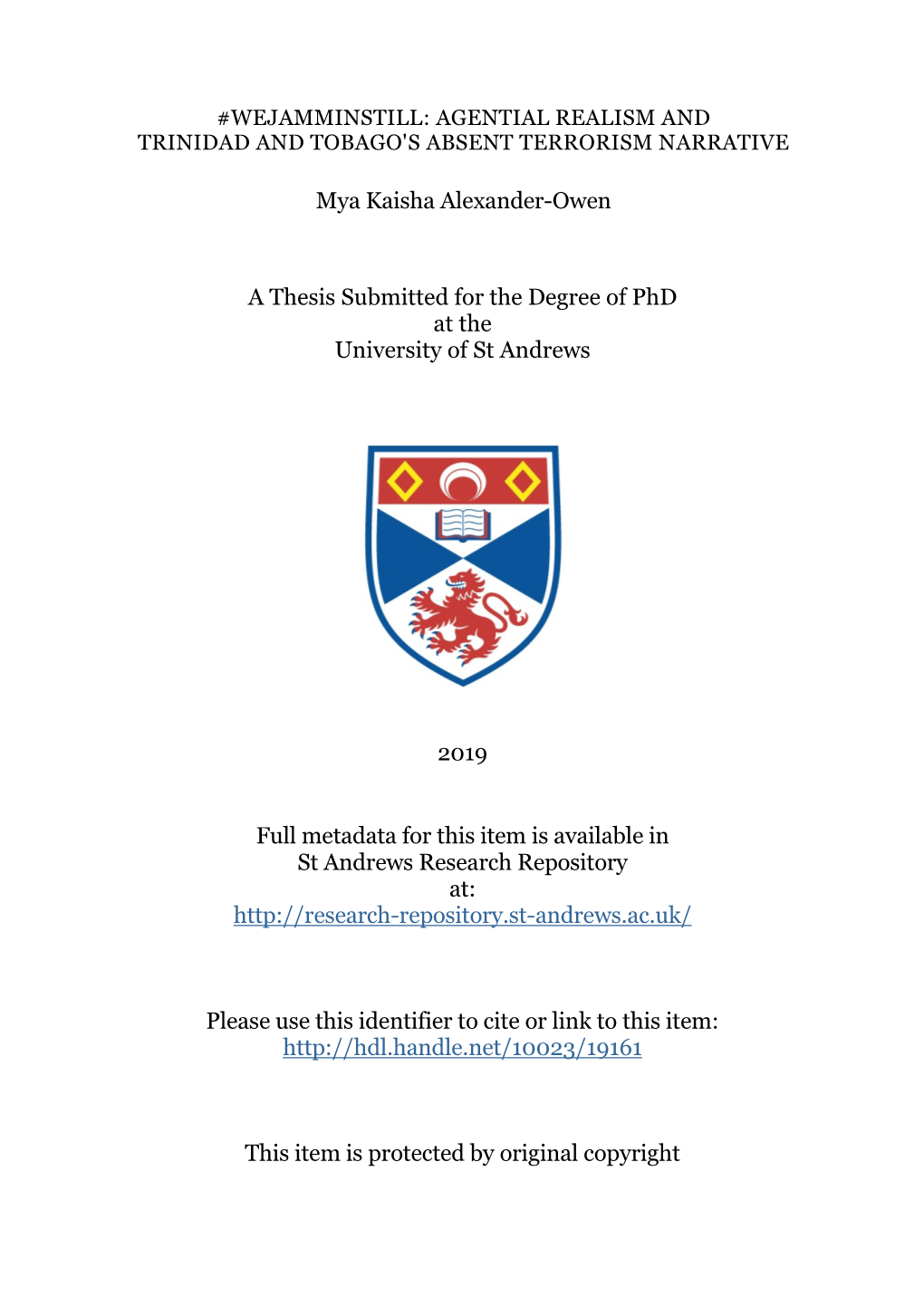 Mya Alexander-Owen Phd Thesis