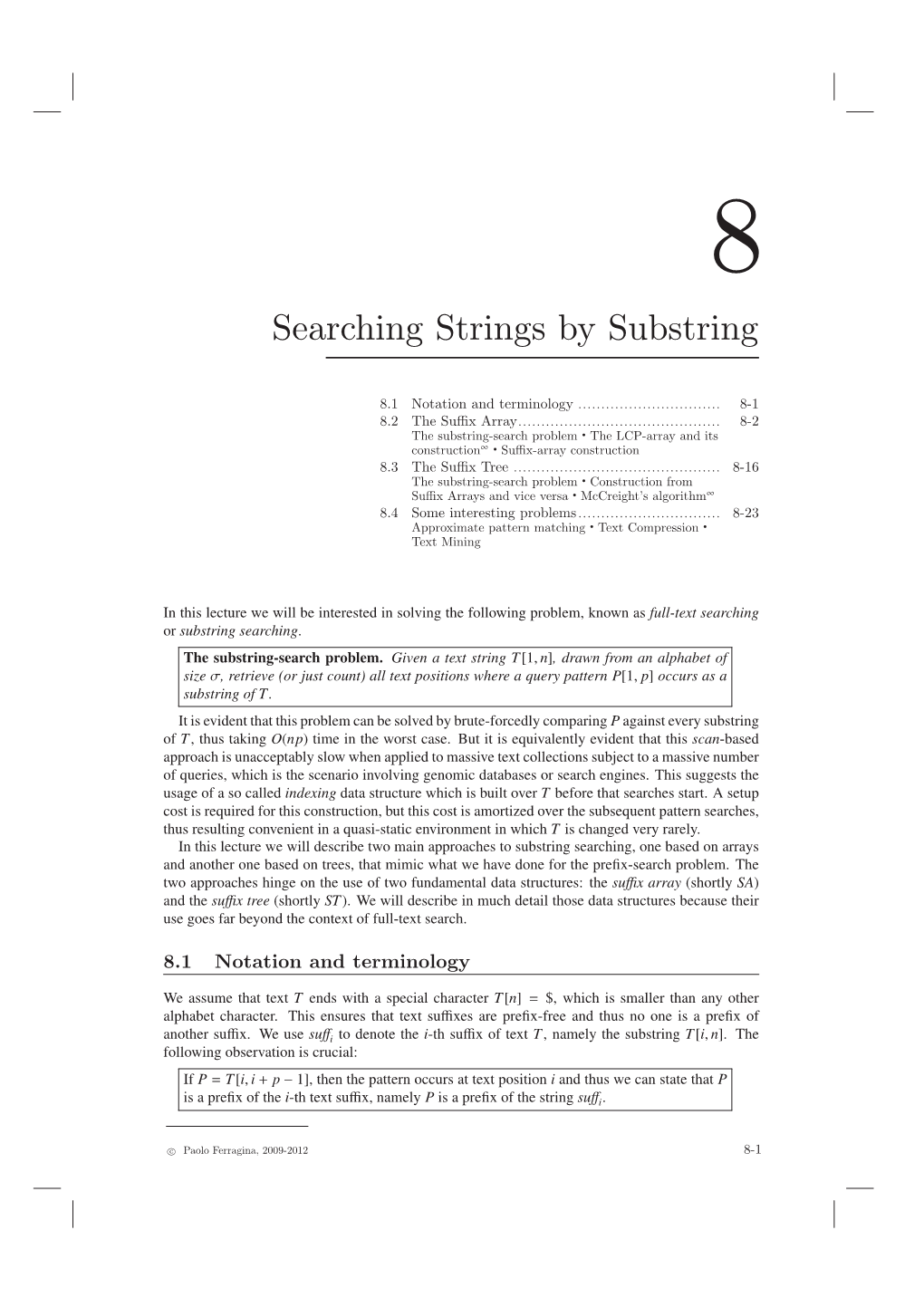 Searching Strings by Substring