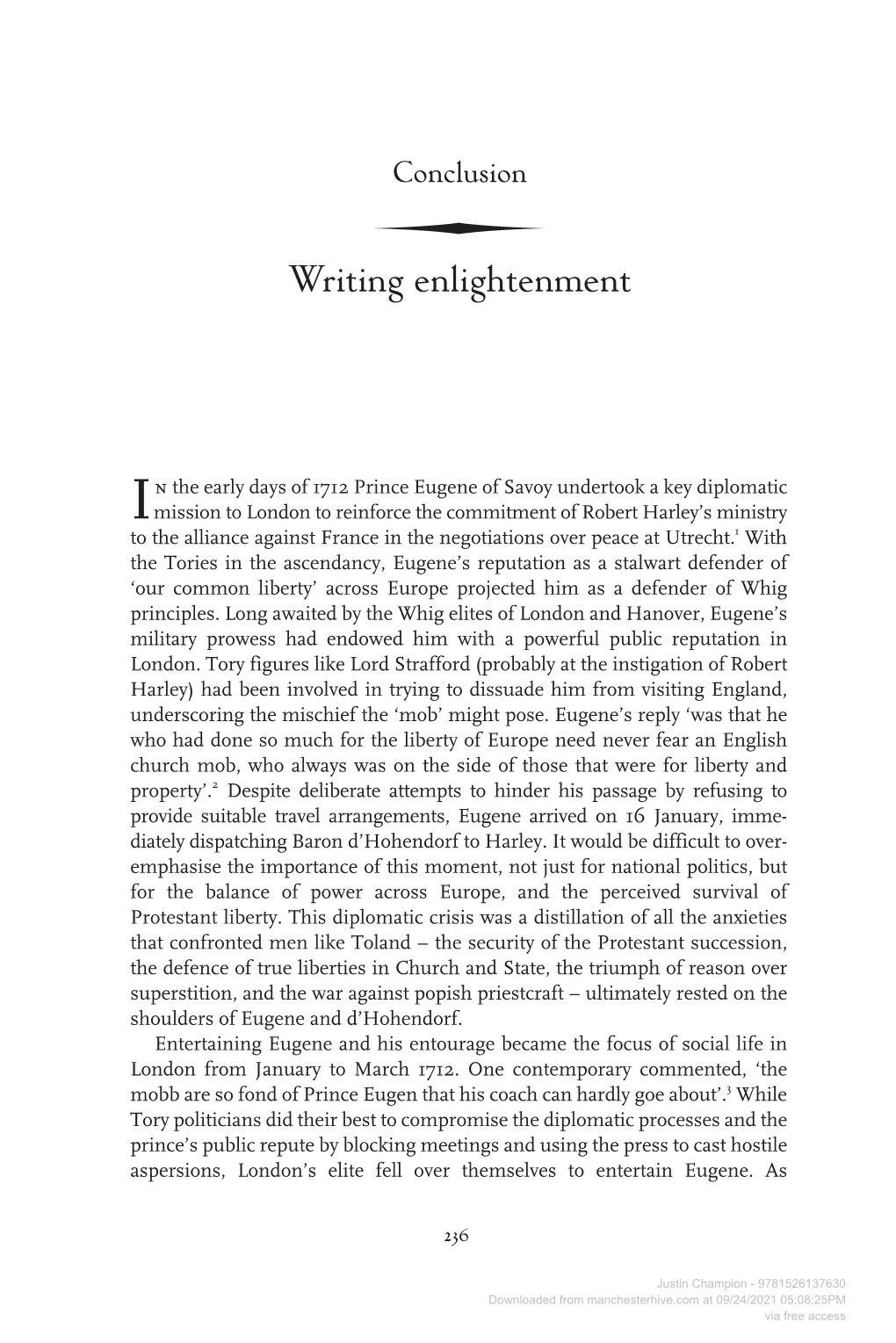 Writing Enlightenment