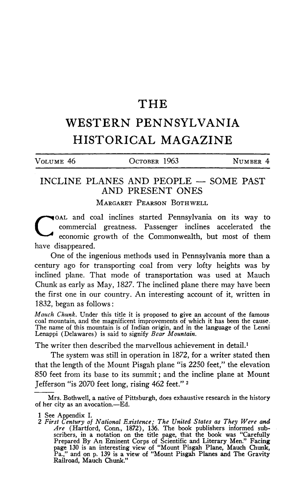 Western Pennsylvania Historical Magazine