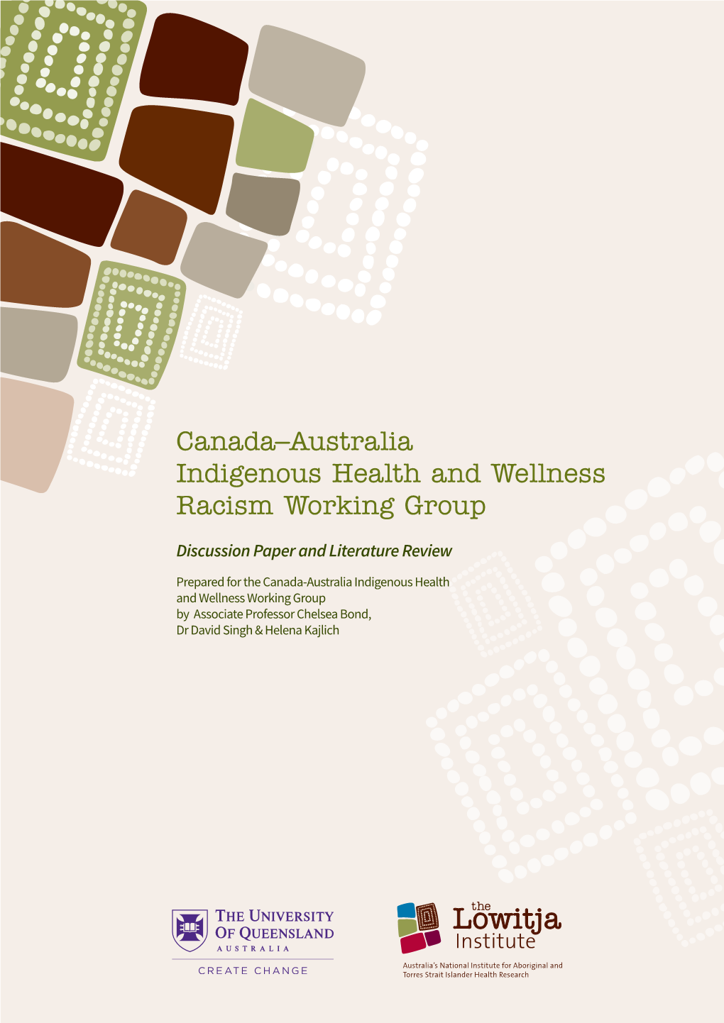 Canada–Australia Indigenous Health and Wellness Racism Working Group
