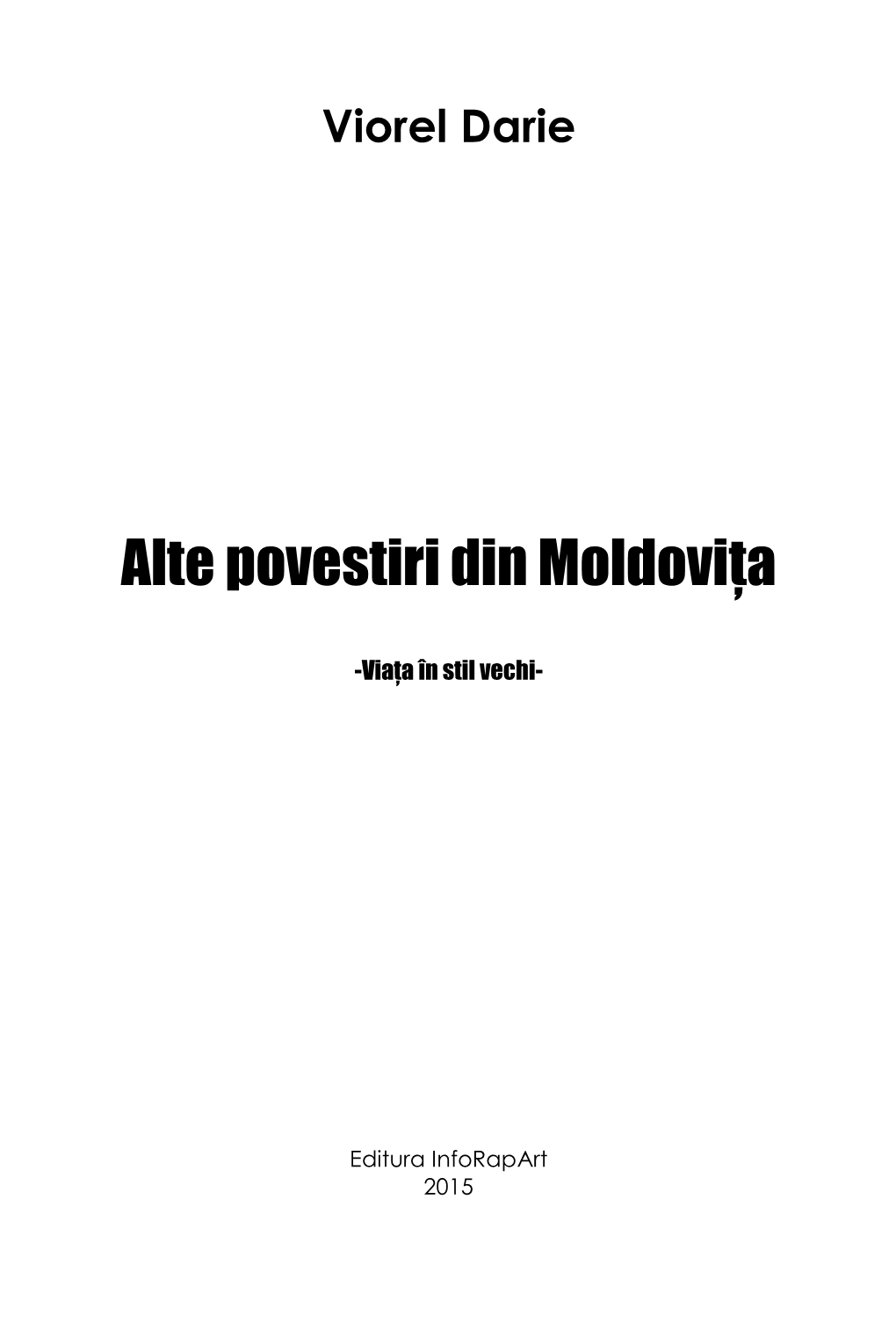 Alte Povestiri Din Moldovița