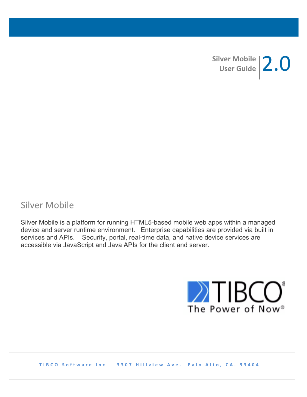 Silver Mobile User Guide 2.0