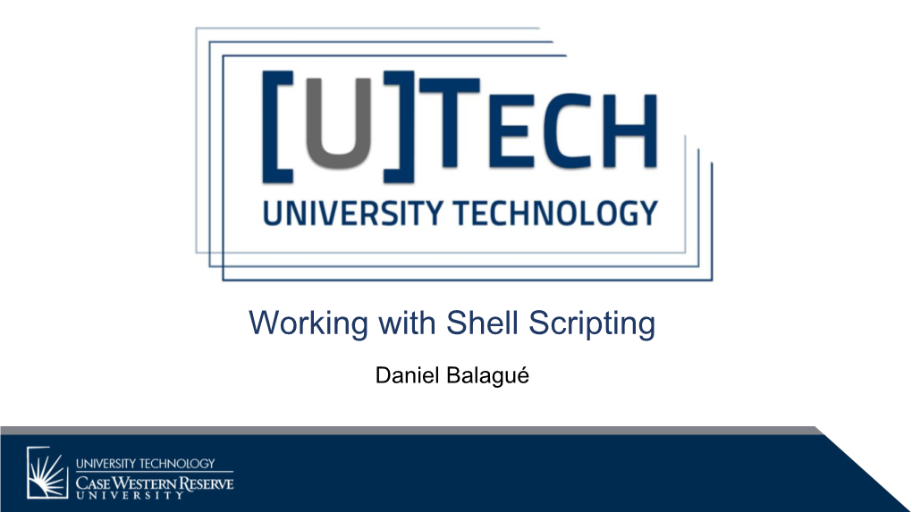 Working with Shell Scripting